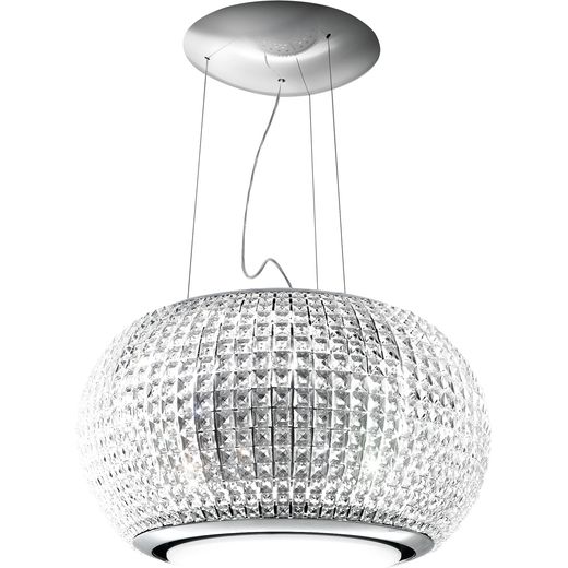 Elica Intersteller C 65 cm Island Cooker Hood - Crystal White - A Rated